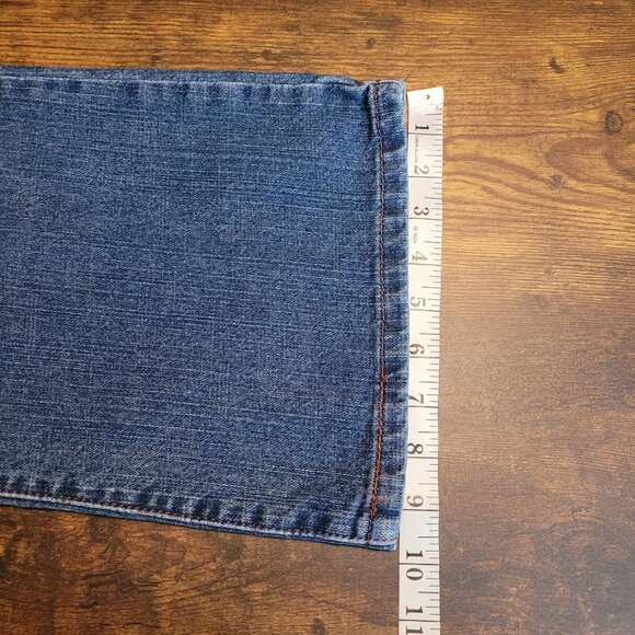 Vtg Levi's Jeans Size 14 Bootcut 515 High Rise Medium Light Wash Y2K Western - Picture 9 of 10